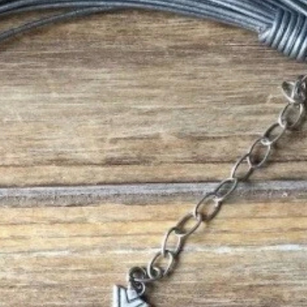 Silpada Sterling Silver 925 Hematite  multi strand Leather Cord Necklace N2146 - Picture 4 of 4